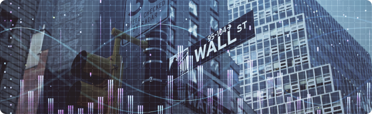 grafico de acciones de wall street