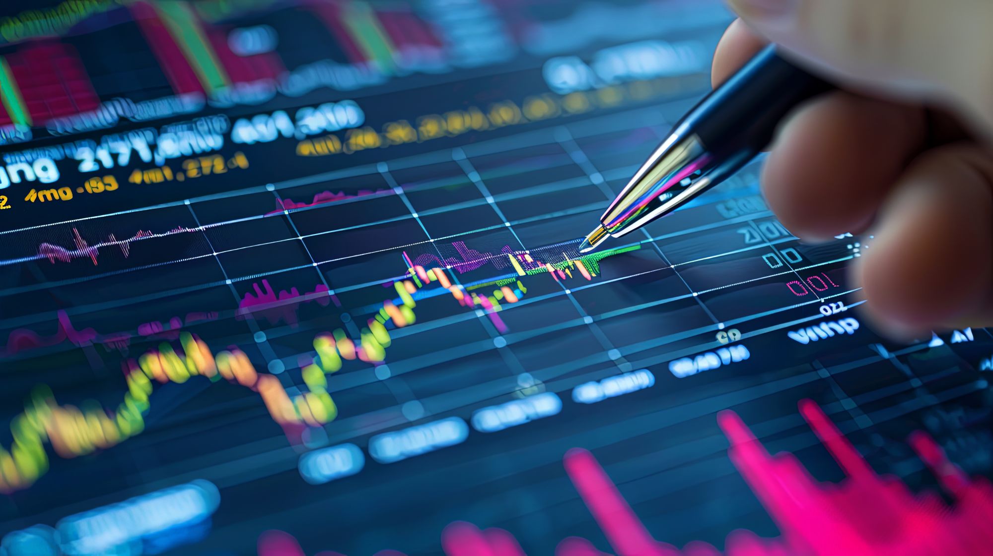 Imagen de un gráfico bursátil en un artÃculo sobre qué es el KIID