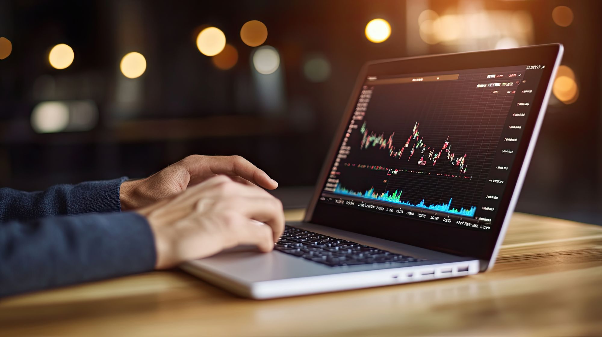 Imagen de un inversor frente a un ordenador en un artÃ­culo sobre quÃ© es el fair value