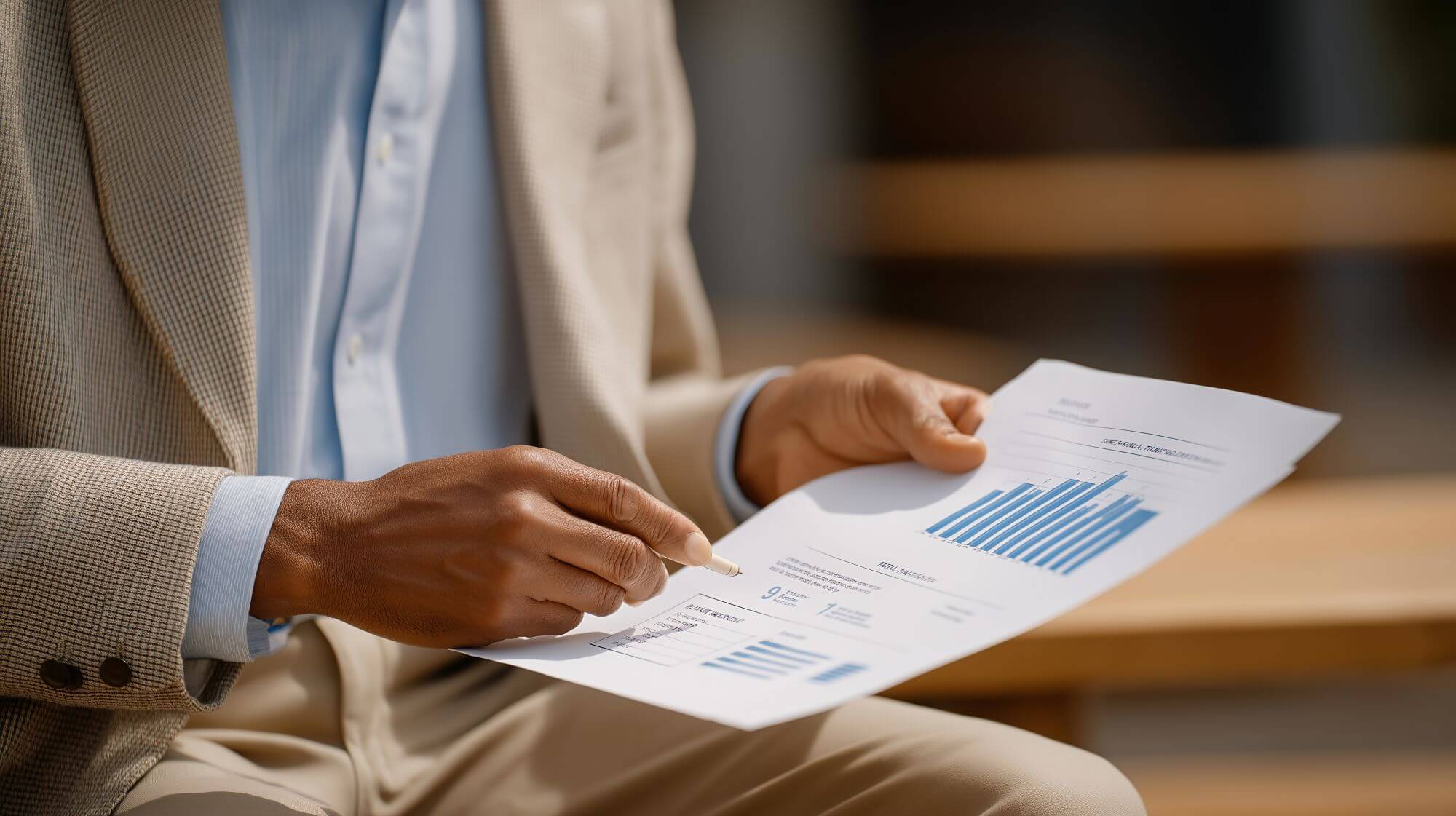 Imagen de un inversor con un papel en un artÃ­culo sobre quÃ© son los business angels