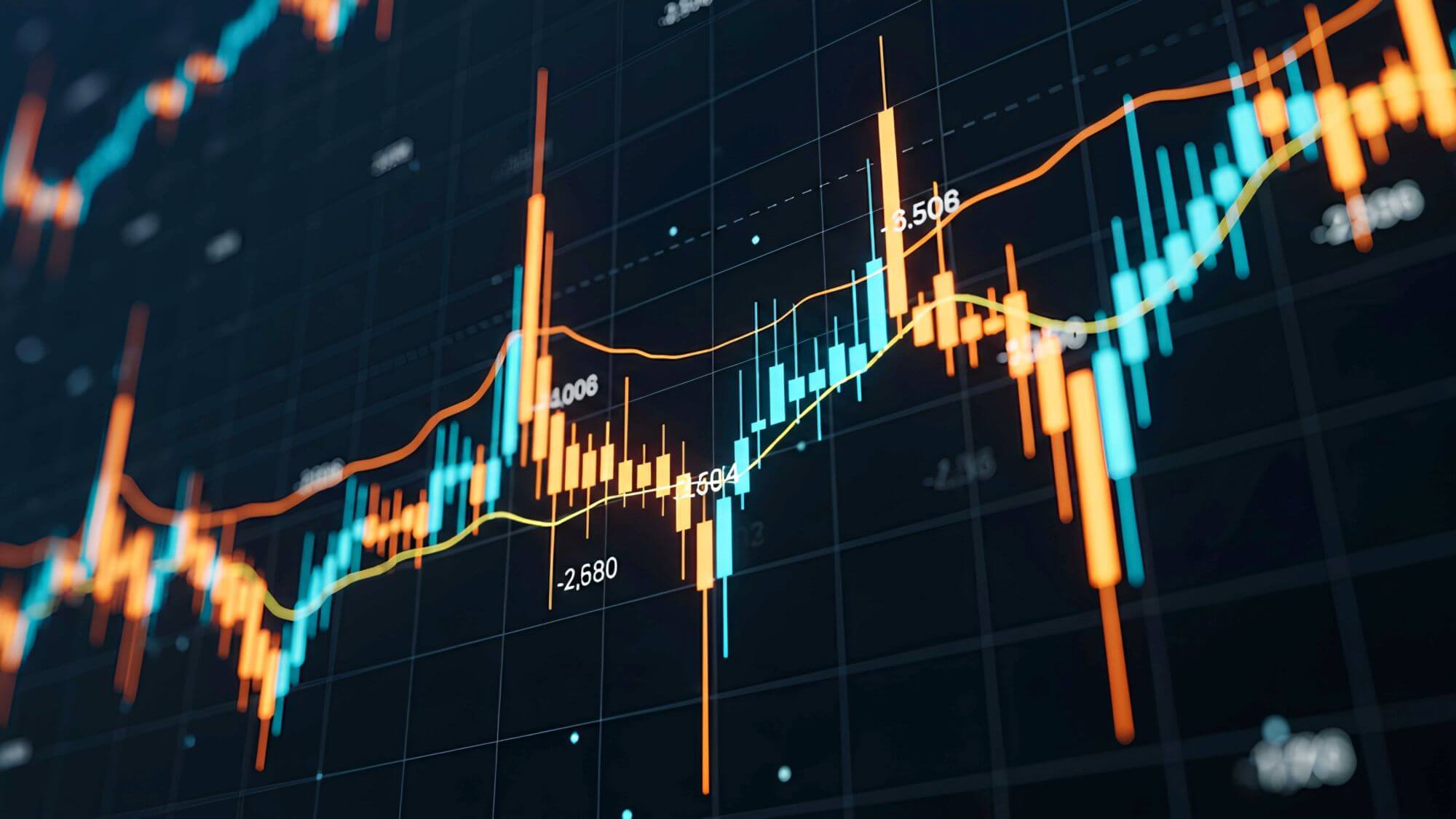 Imagen de un grÃ¡fico bursÃ¡til en un artÃ­culo sobre quÃ© es la prima de una OpciÃ³n