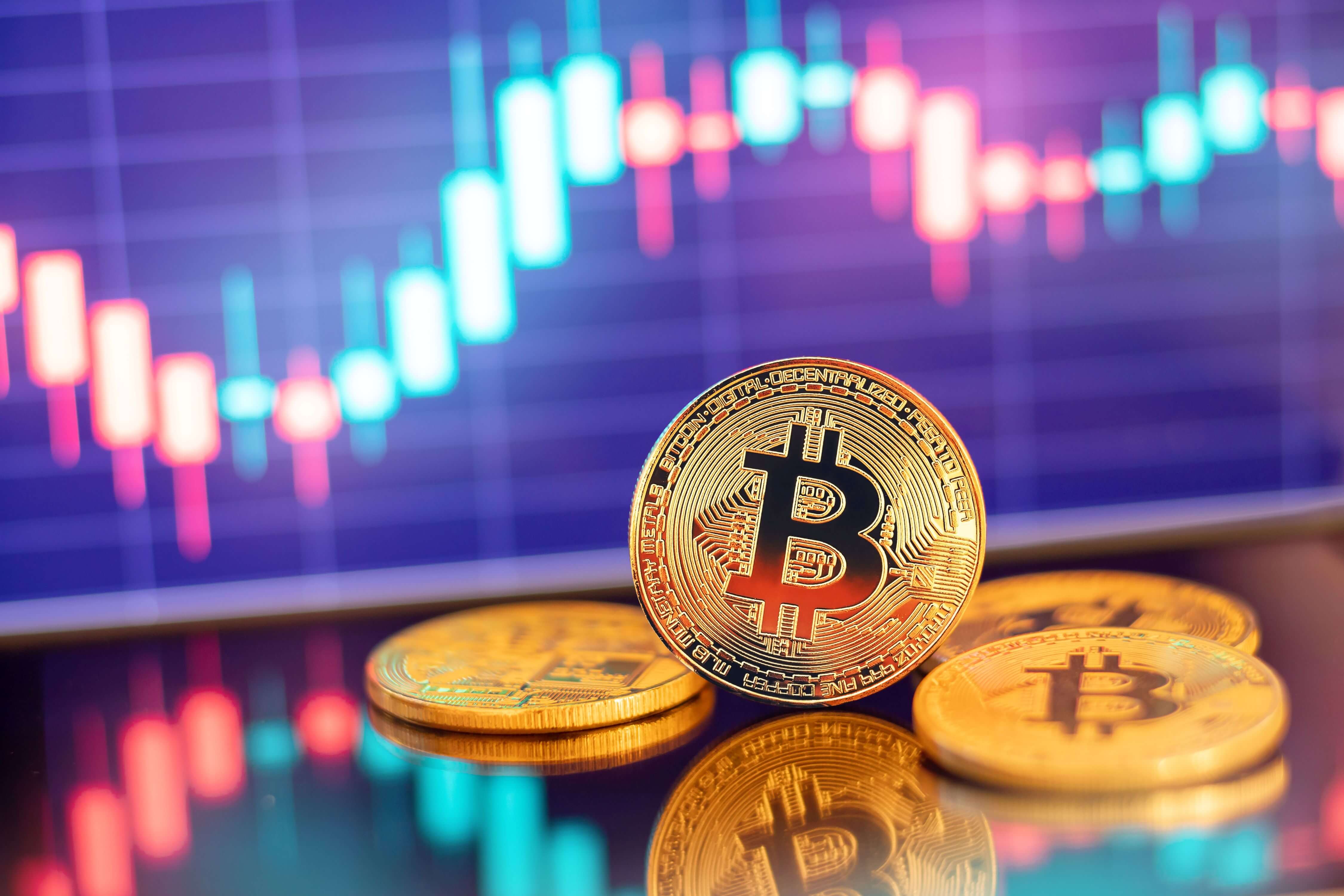 Imagen de monedas de Bitcoin