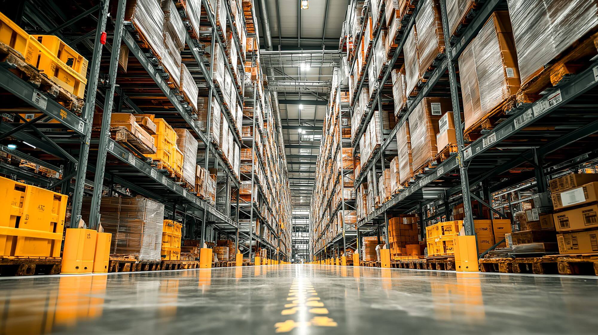 Imagen de un centro logÃ­stico en un artÃ­culo sobre Logista