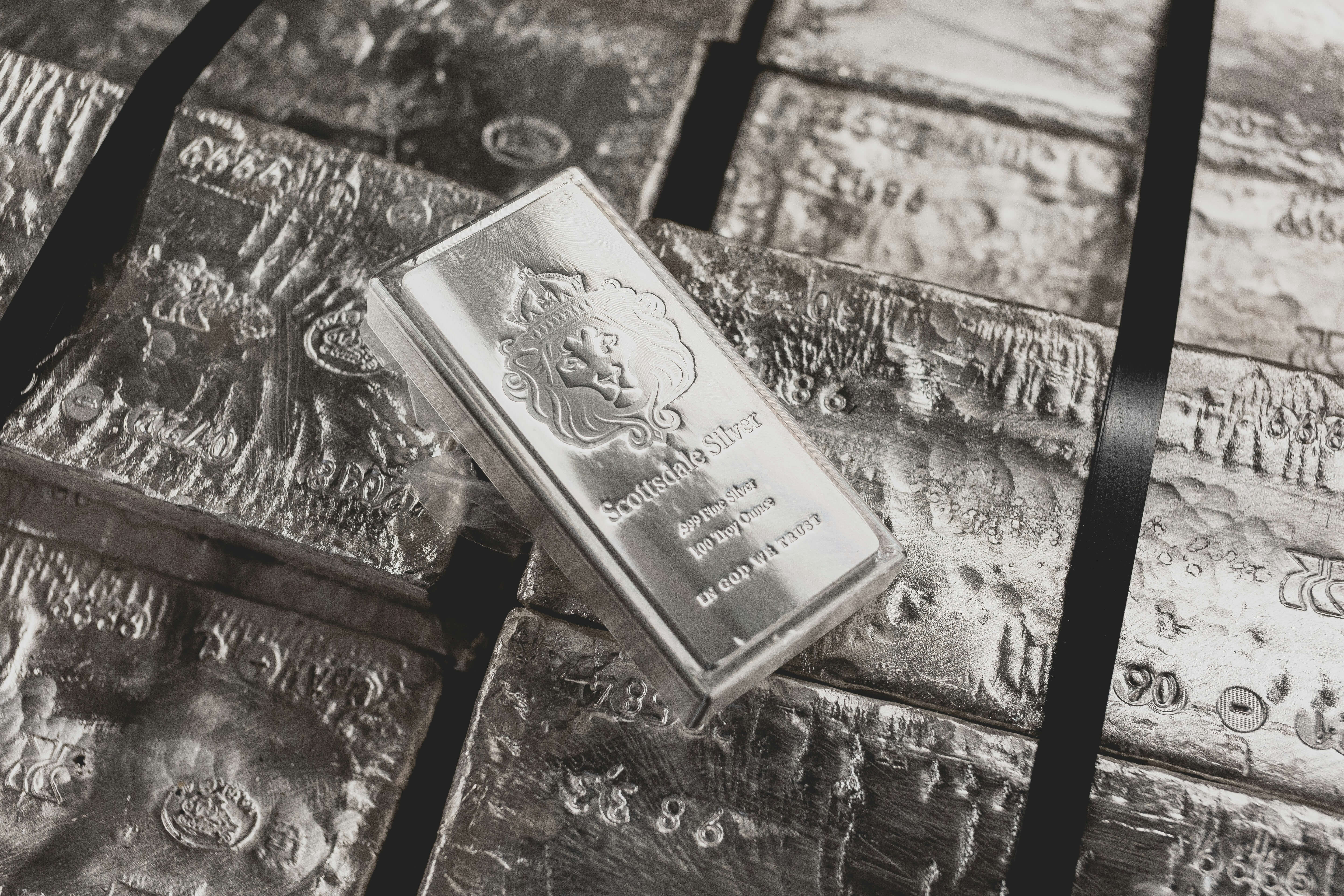 Imagen de lingotes de plata