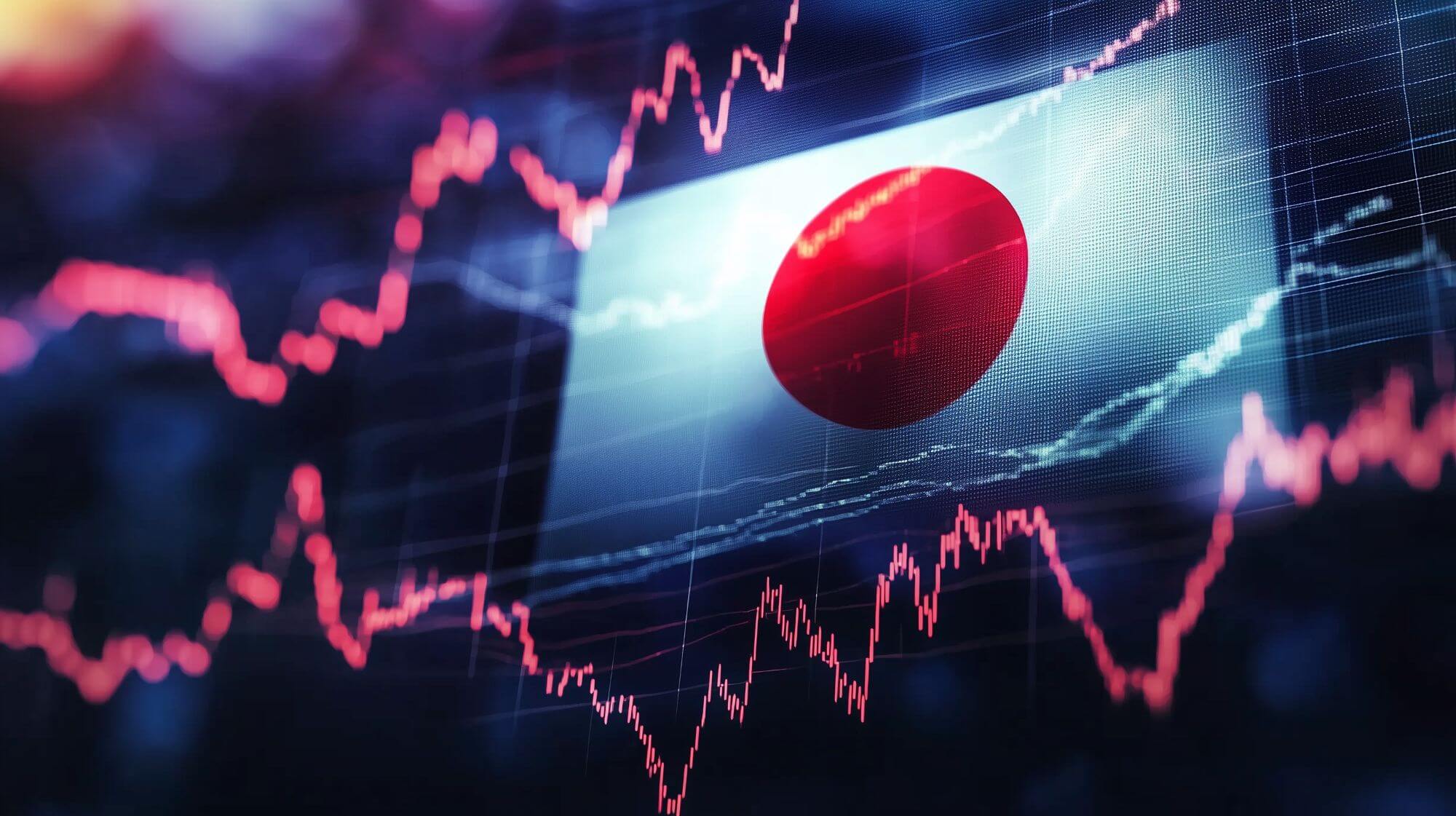 Imagen de una bandera de JapÃ³n