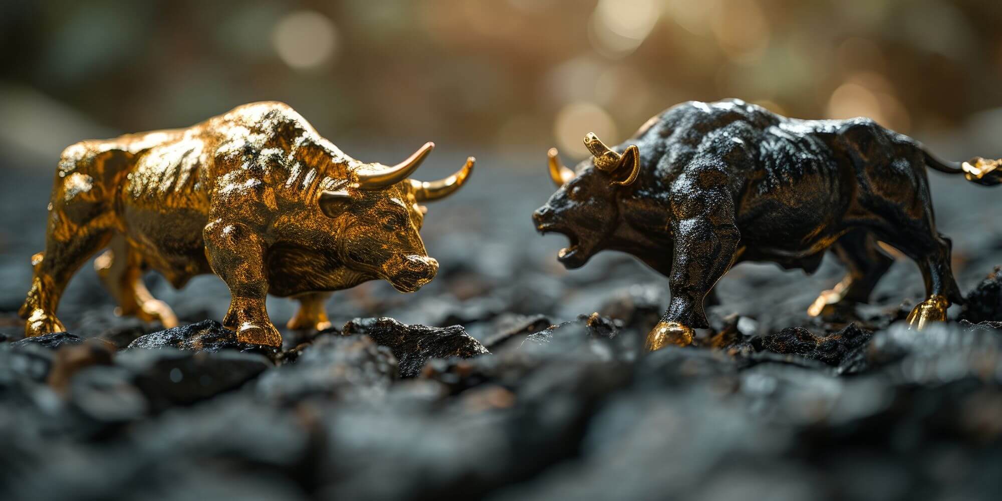 Imagen de un oso y un toro enfrentados en un artÃ­culo sobre quÃ© son las bear trap y las bull trap