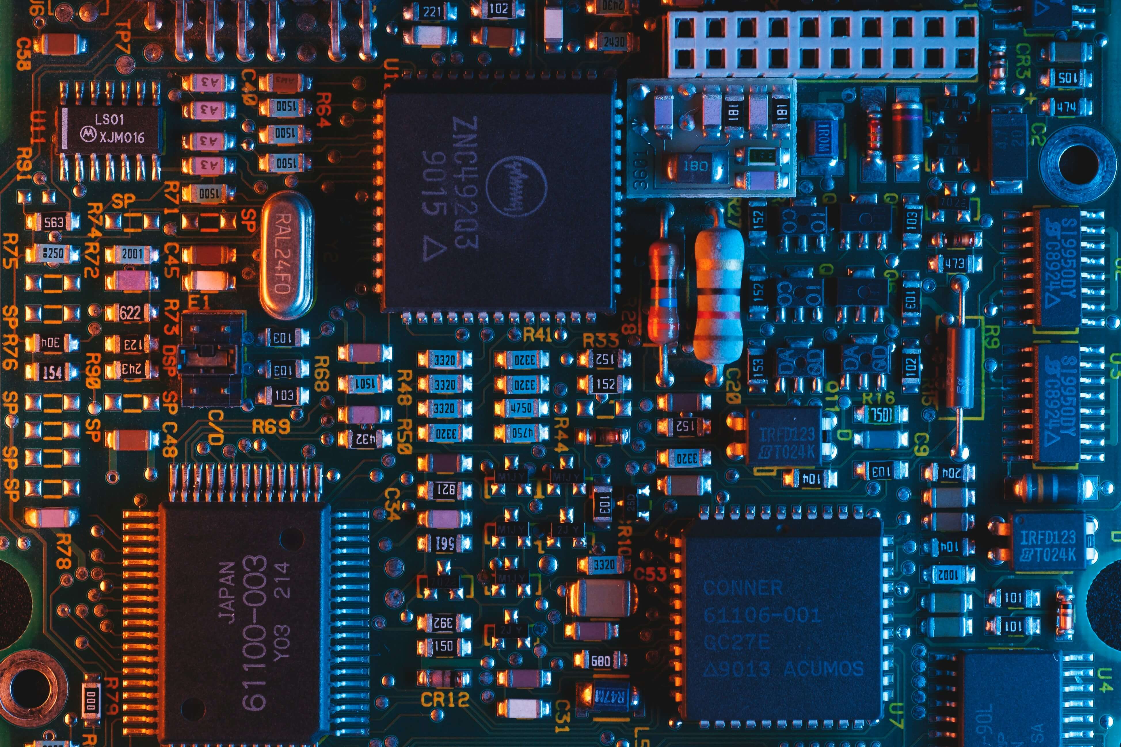 Imagen de una placa tecnolÃ³gica