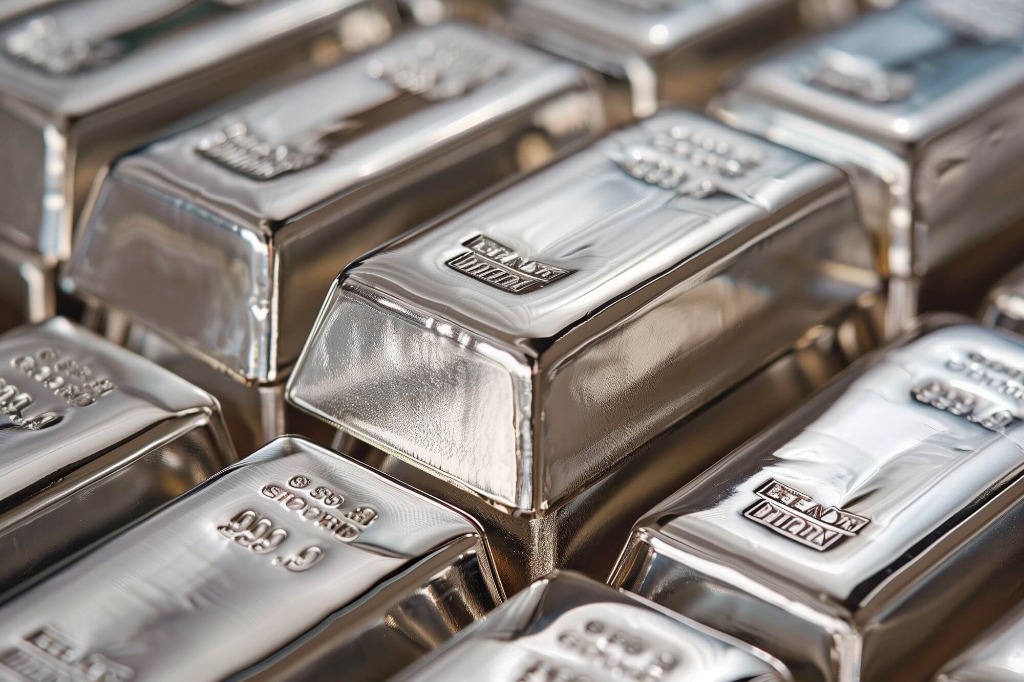 Imagen de lingotes de plata