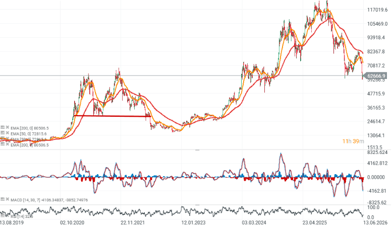 GrÃ¡fico con la cotizaciÃ³n del Bitcoin