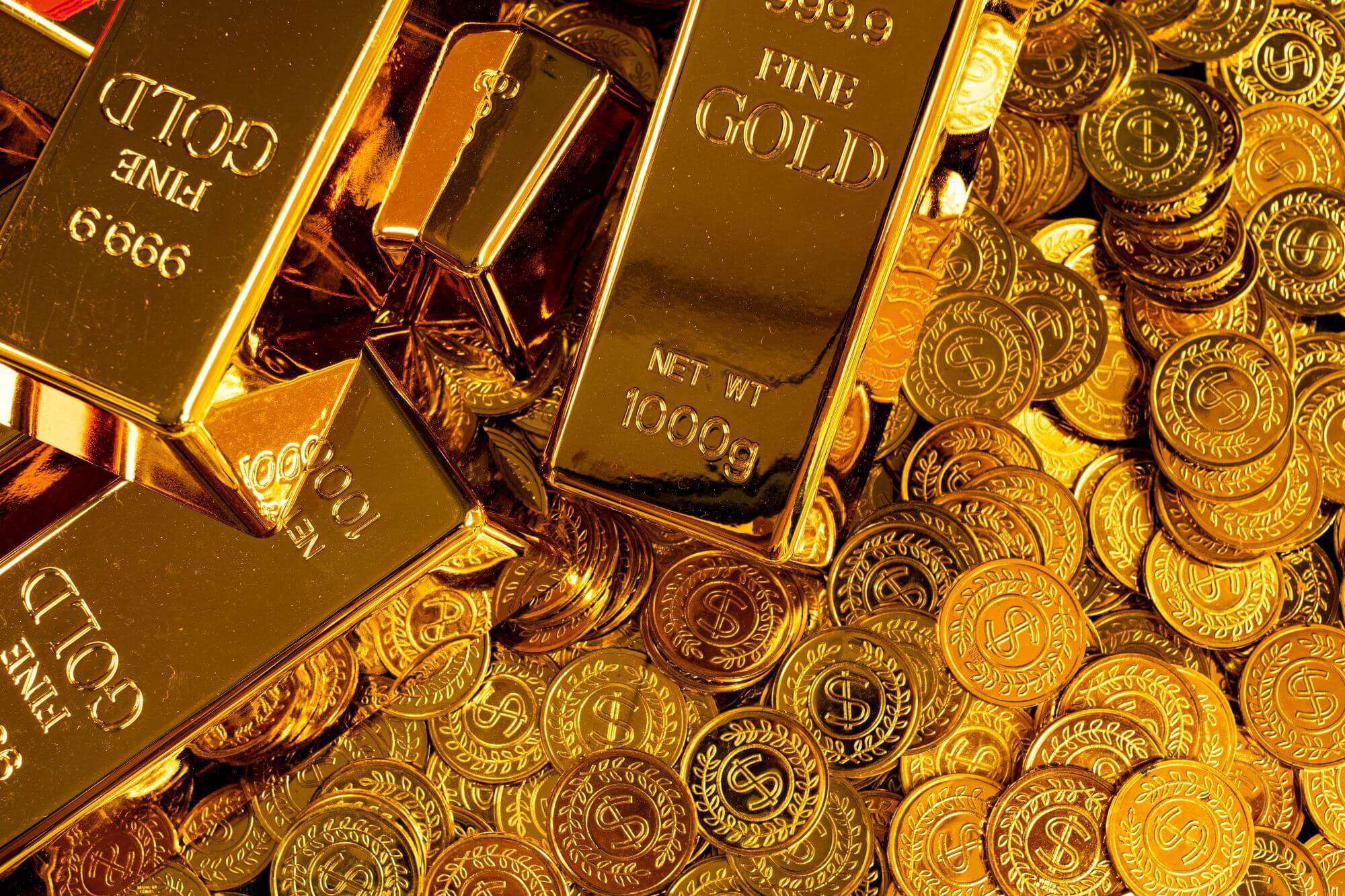 Imagen de lingotes de oro