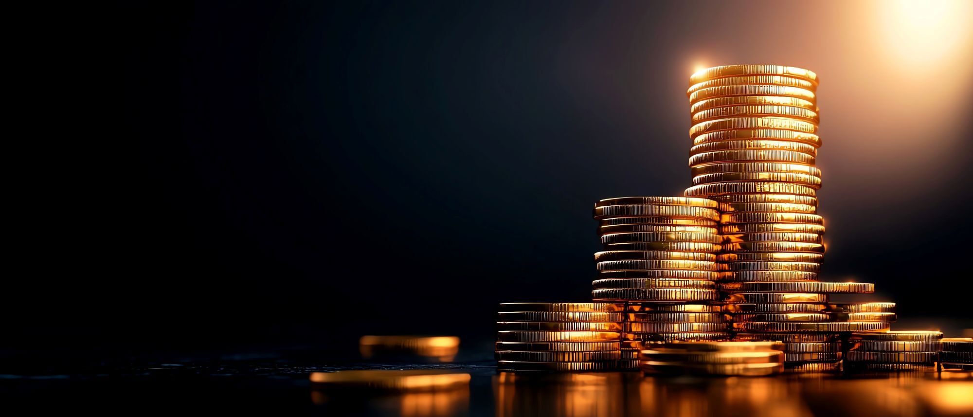 Imagen de monedas apiladas en un artÃ­culo sobre quÃ© es el payout