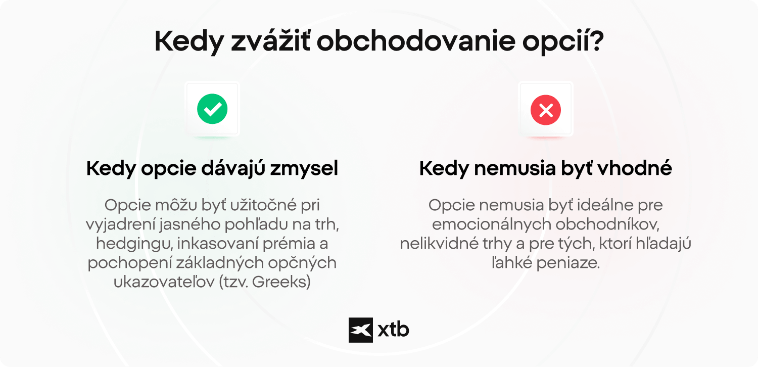 kedy zvážiť obchodovanie opcií