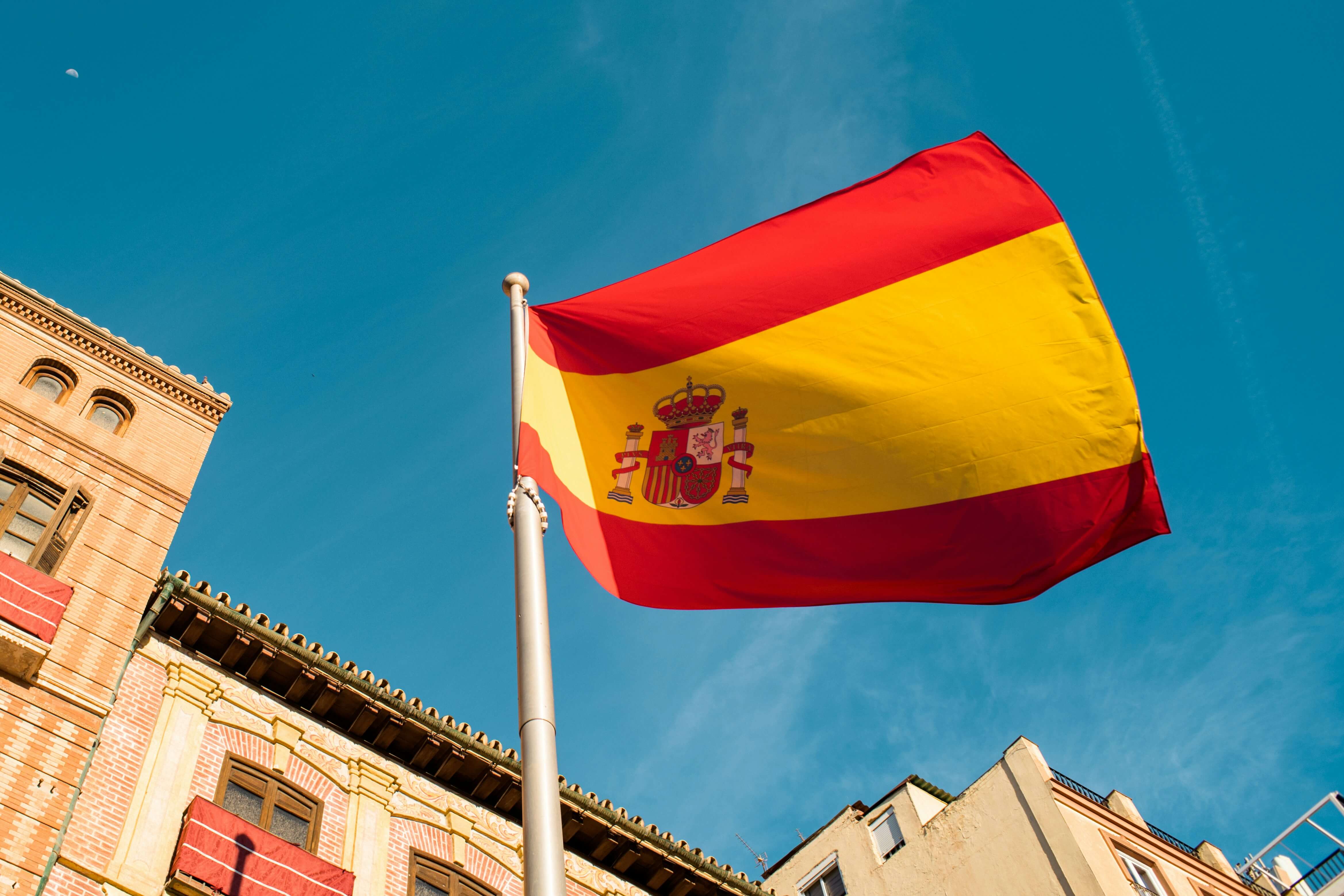 Imagen de una bandera de España