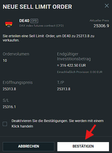 Limit Order: XTB 5