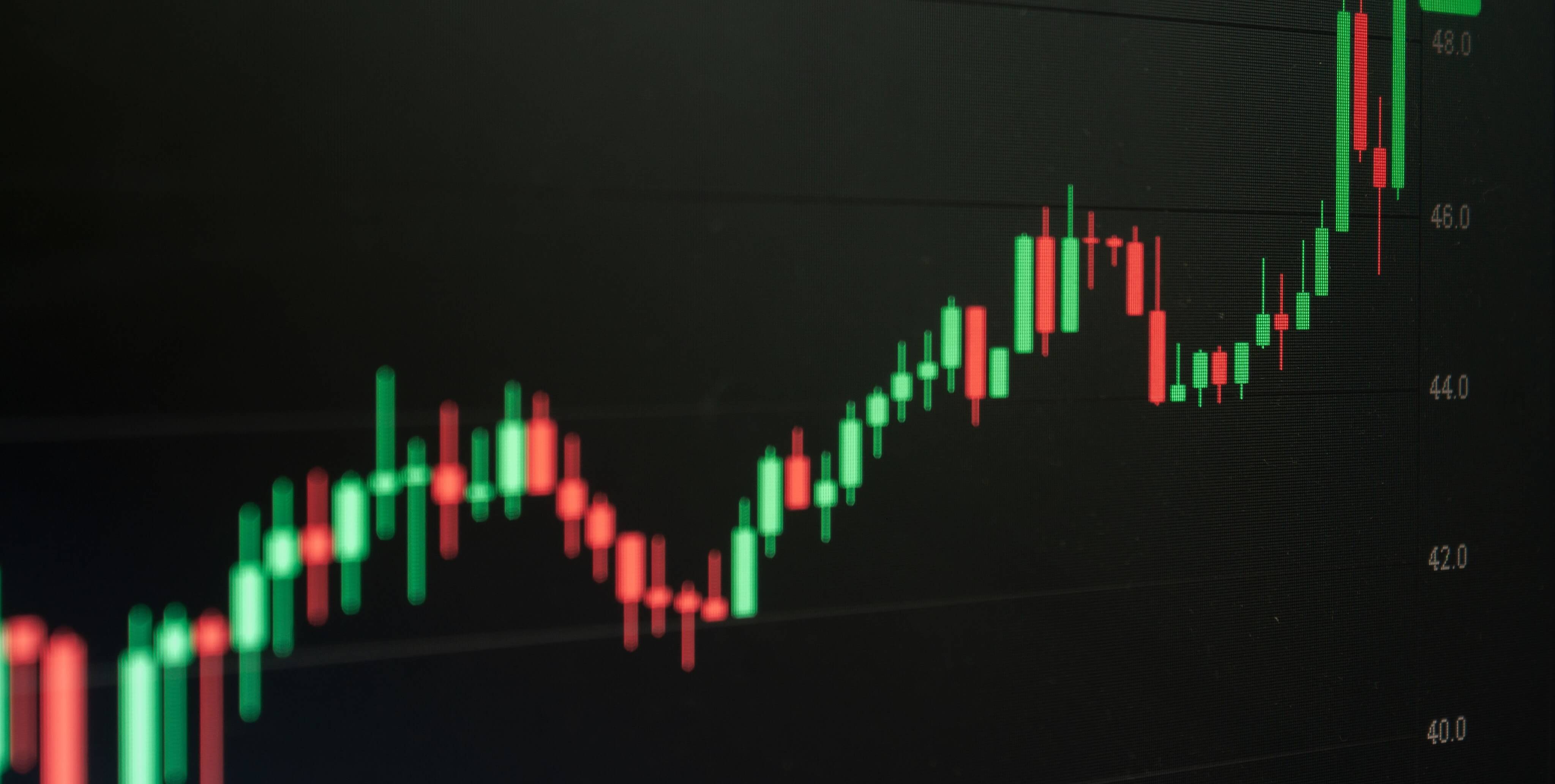 Velas de gráficos de investimento