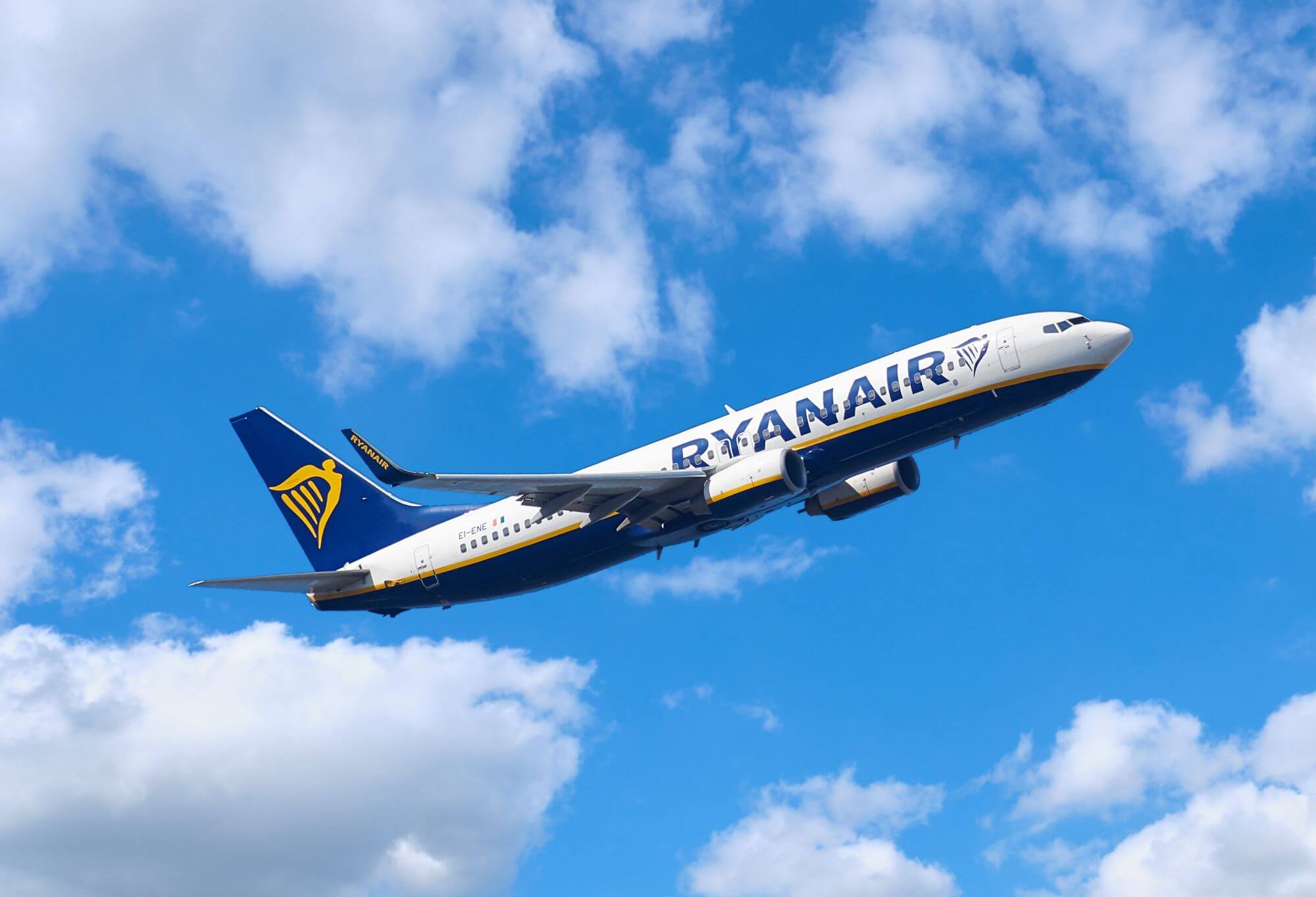 Imagen de un avión de Ryanair