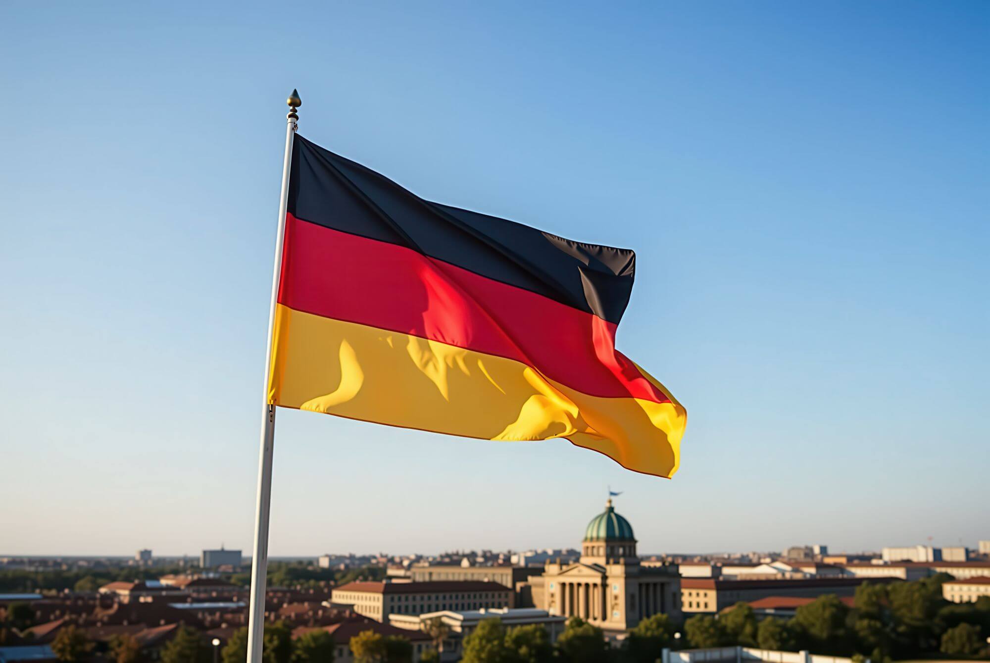 Imagen de la bandera de Alemania en un artículo sobre el Dax 40
