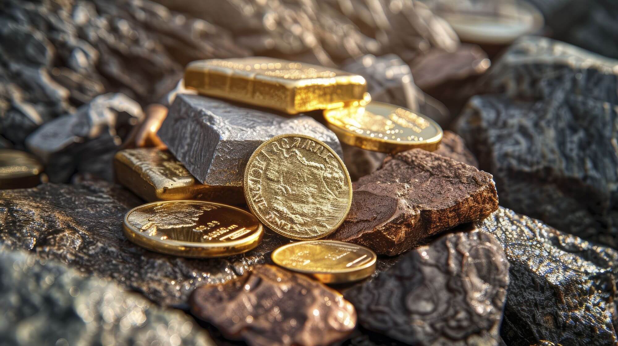 Imagen de monedas en un artículo sobre cómo invertir en paladio