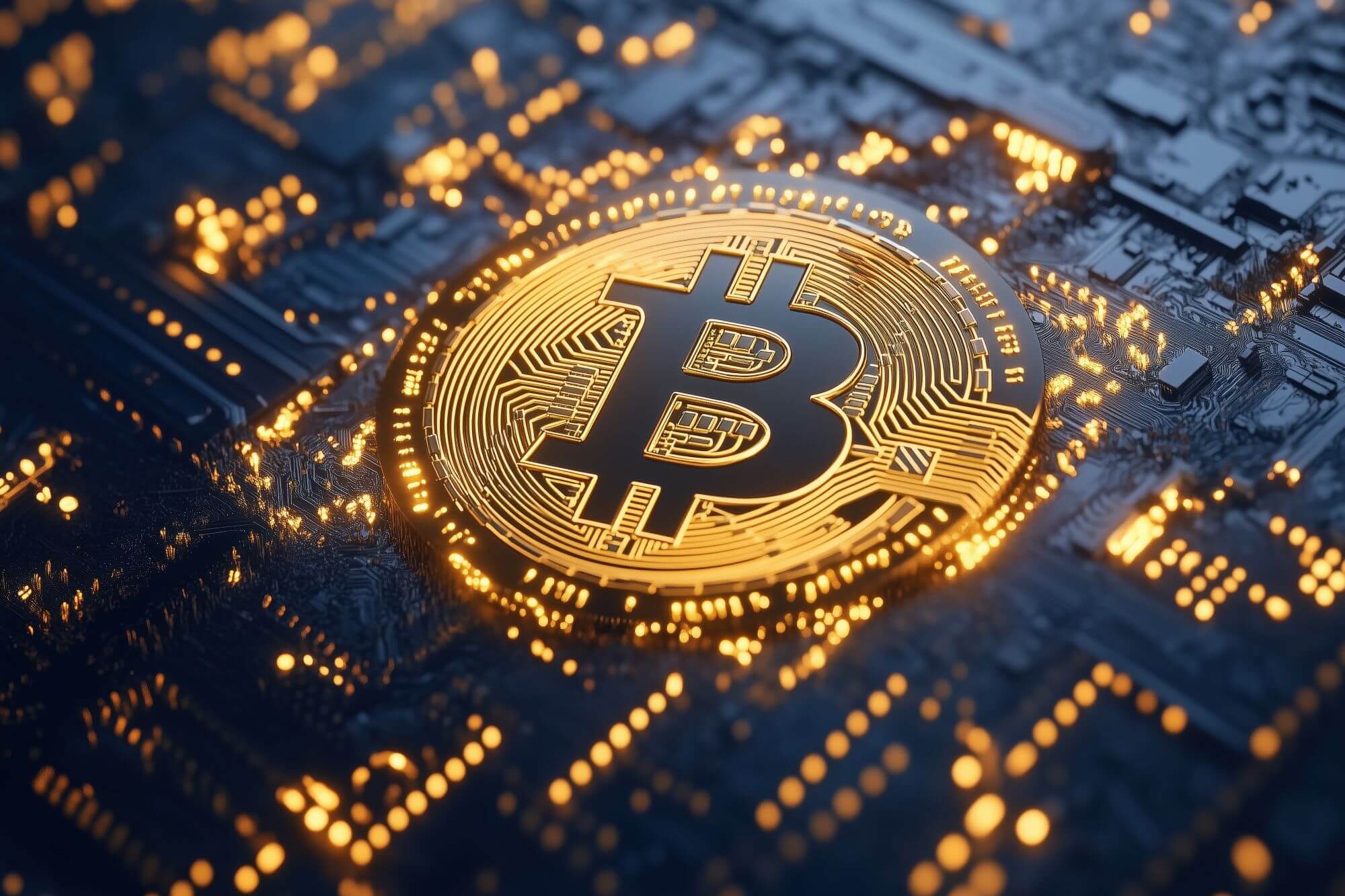 Imagen de una moneda de Bitcoin en un artículo sobre cómo invertir en criptomonedas