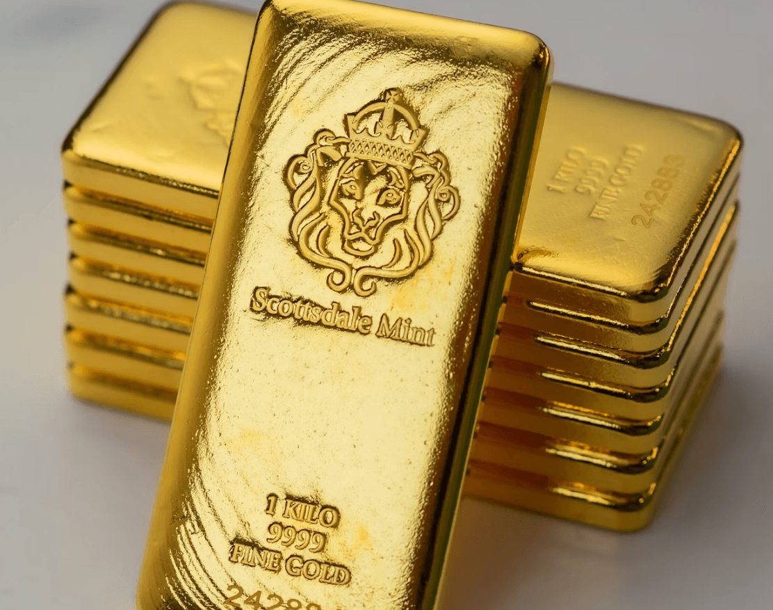 Imagen de lingotes de oro