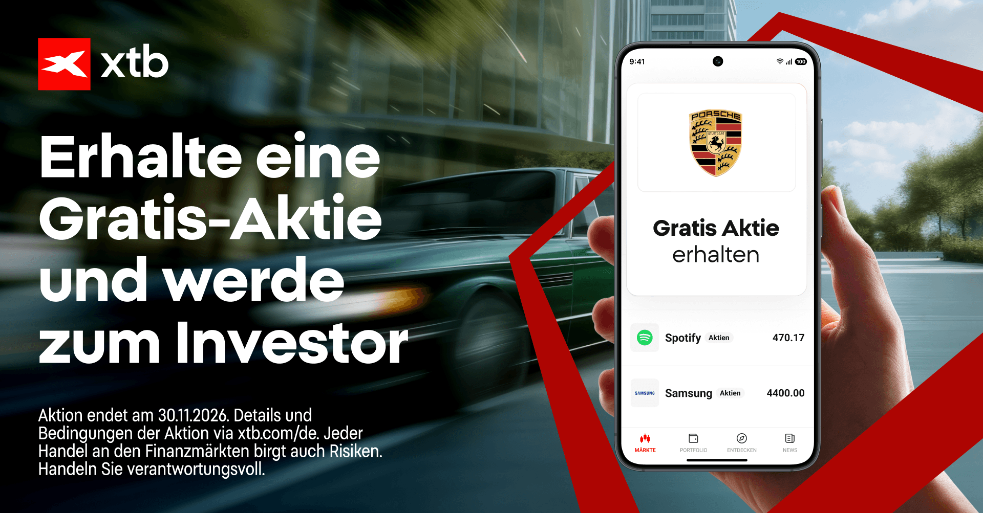 Broker-Aktion 2026: Gratis-Aktie von XTB!