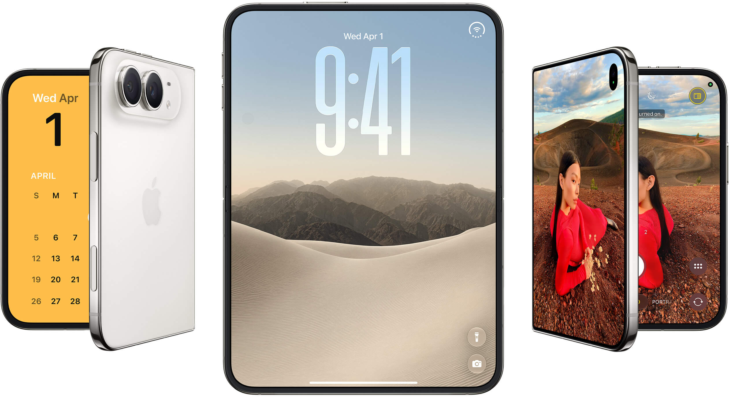 Três imagens diferentes do iPhone Duo
