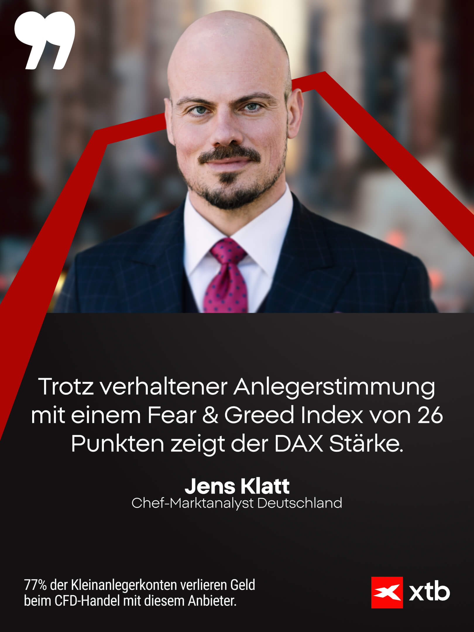 Experten Kommentar zum DAX Index von Jens Klatt