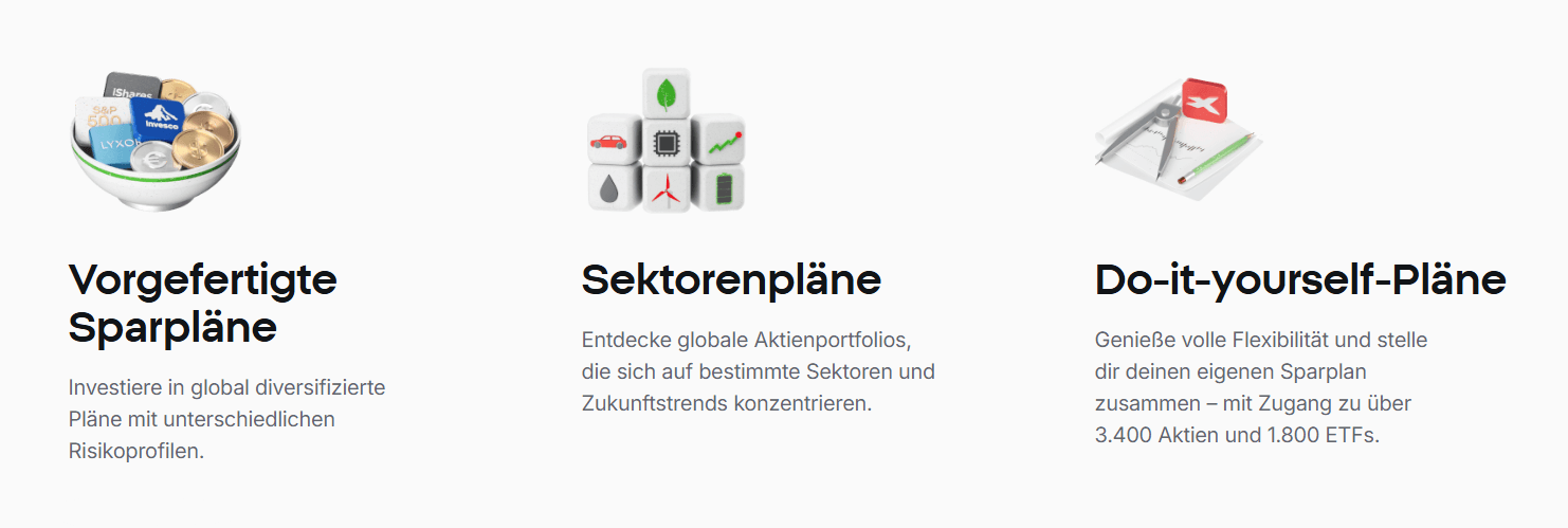 Aktiensparplan: XTB Pläne