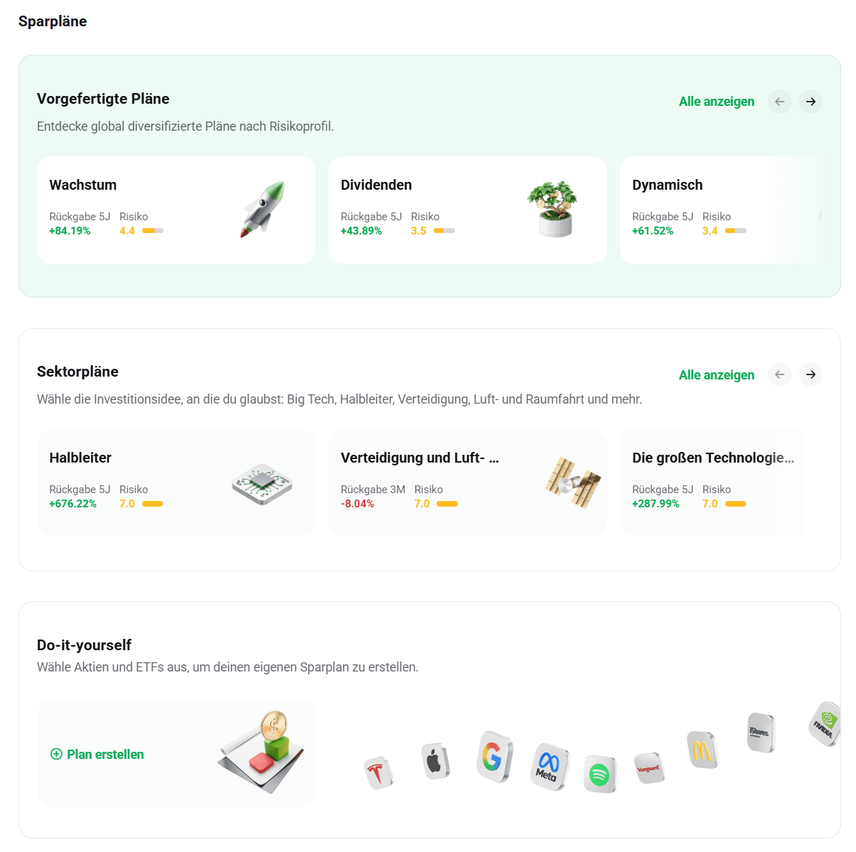 Aktiensparplan: XTB Angebot