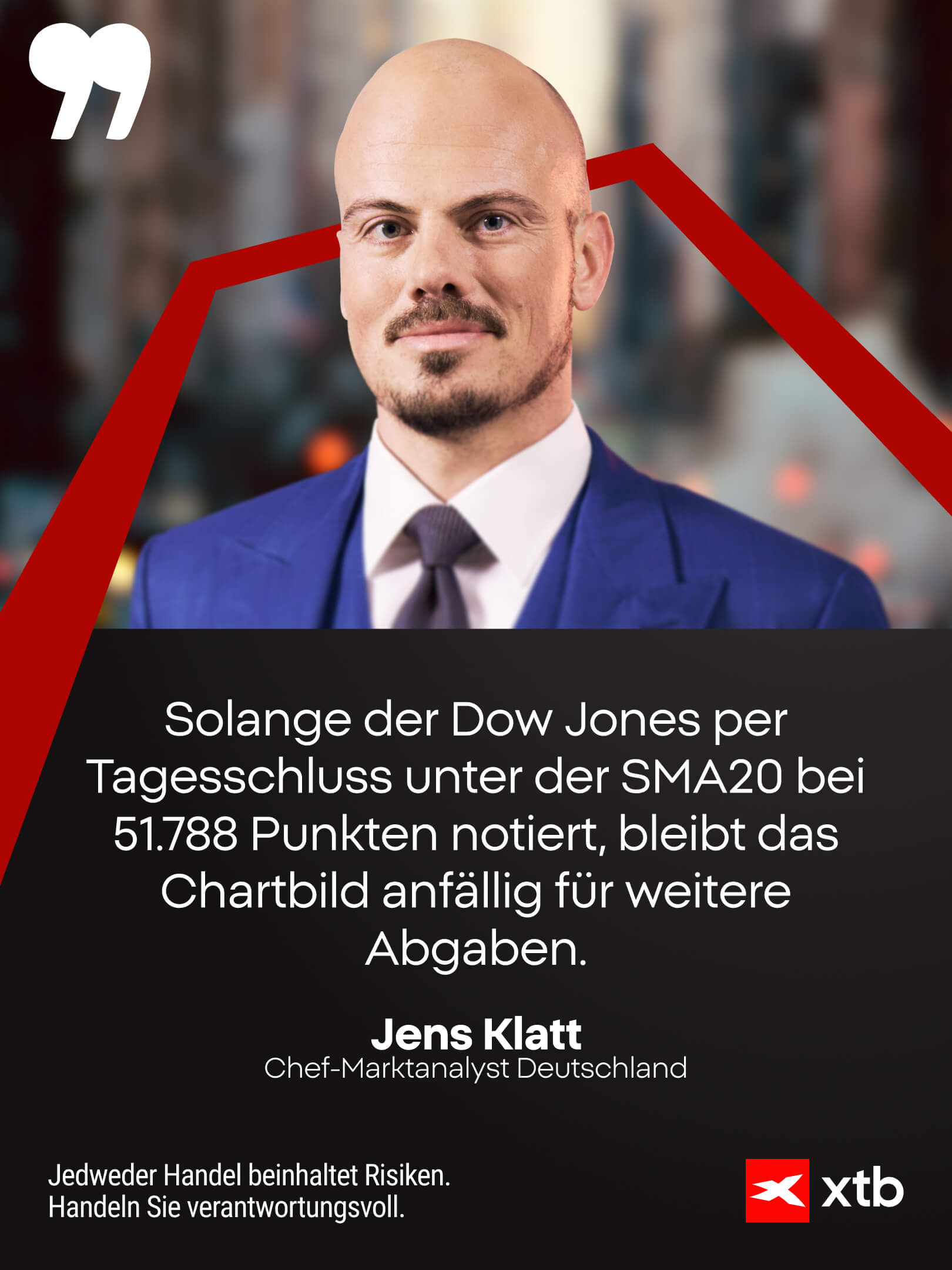 Dow Jones Expertenkommentar von Jens Klatt