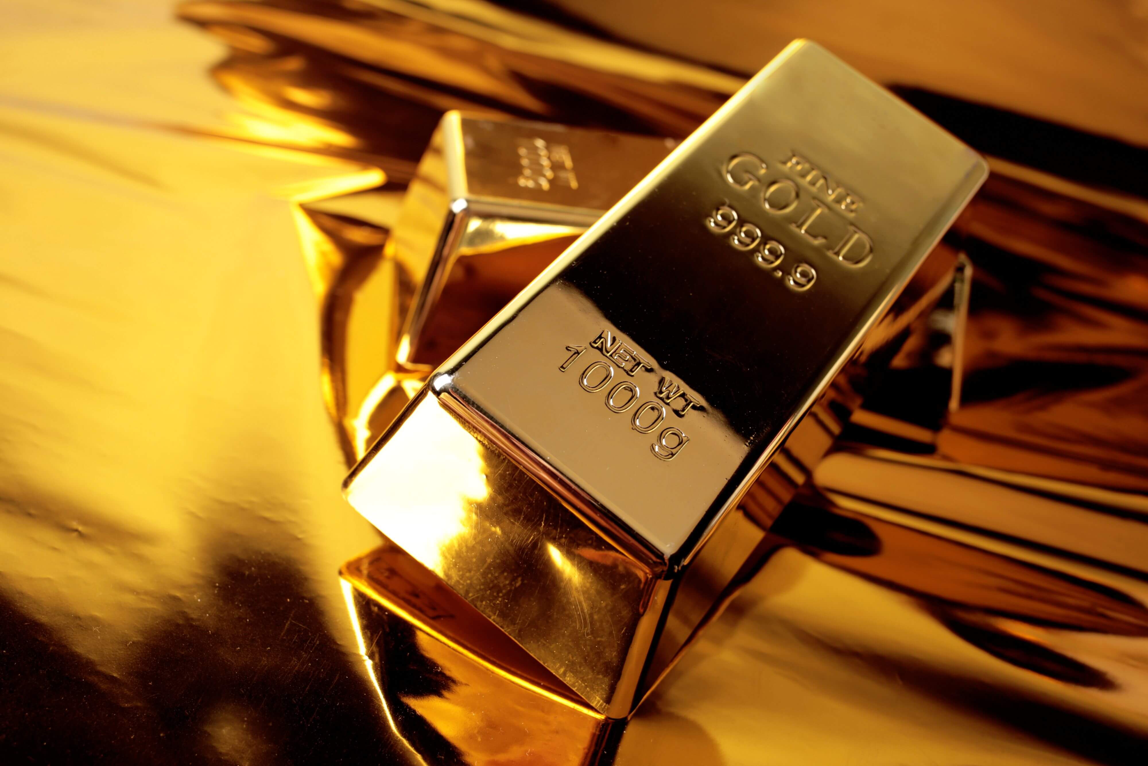 Imagen de lingotes de oro
