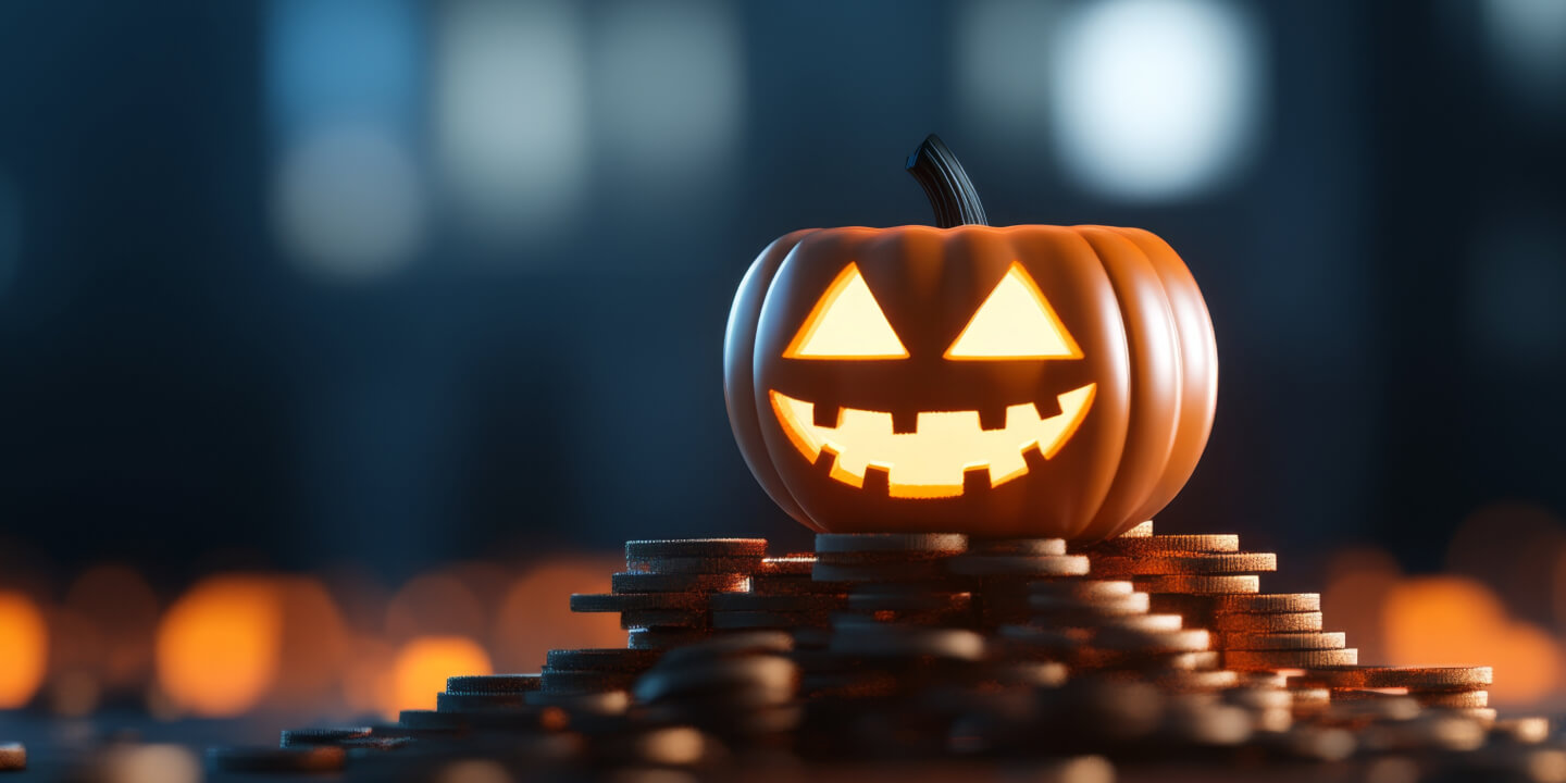 Imagen de una calabaza iluminada en un artículo sobre el efecto Halloween