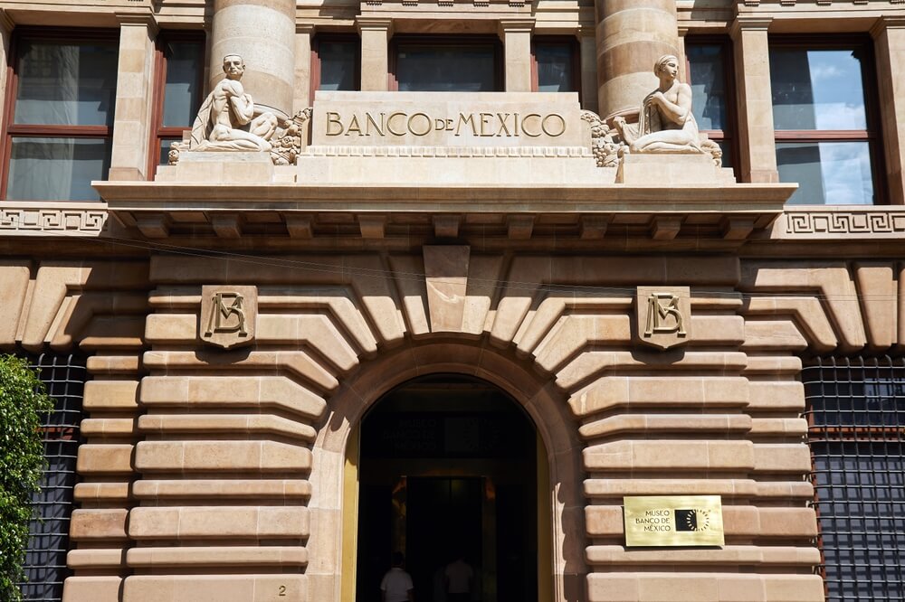 Fachada del Banco de Mexico 