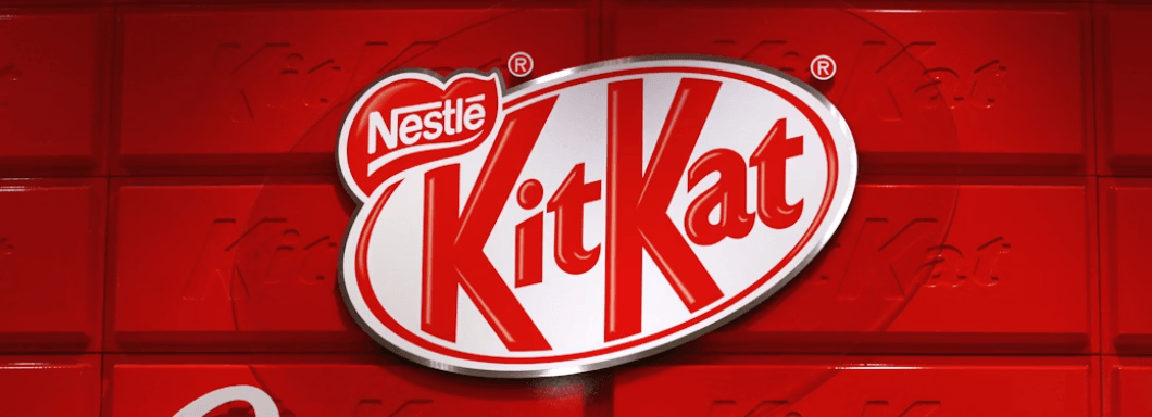 Imagen del logo de KitKat, de NestlÃ©
