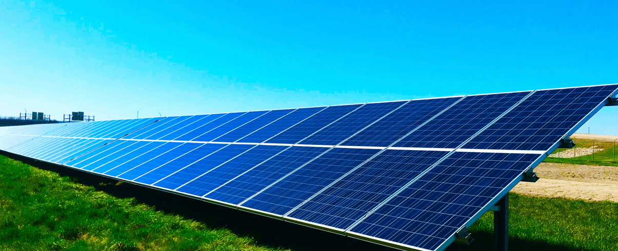 Imagen de un panel solar en un artÃ­culo sobre las acciones de Solaria