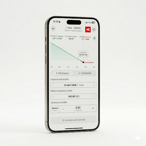 Imagen con ejemplo de opciÃ³n put