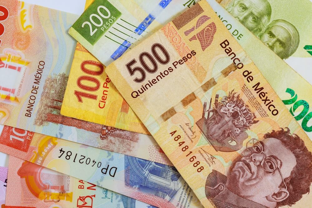 billetes de peso mexicano