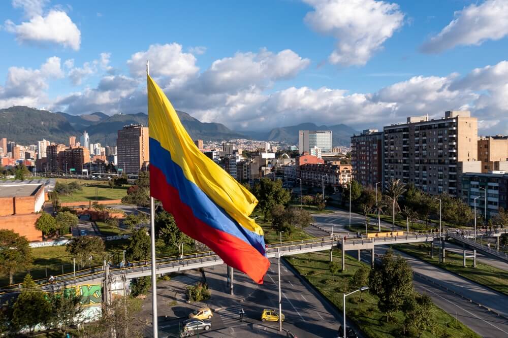 La bandera de Colombia