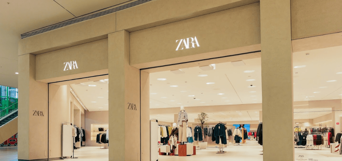 Imagen de una tienda de Zara de Inditex