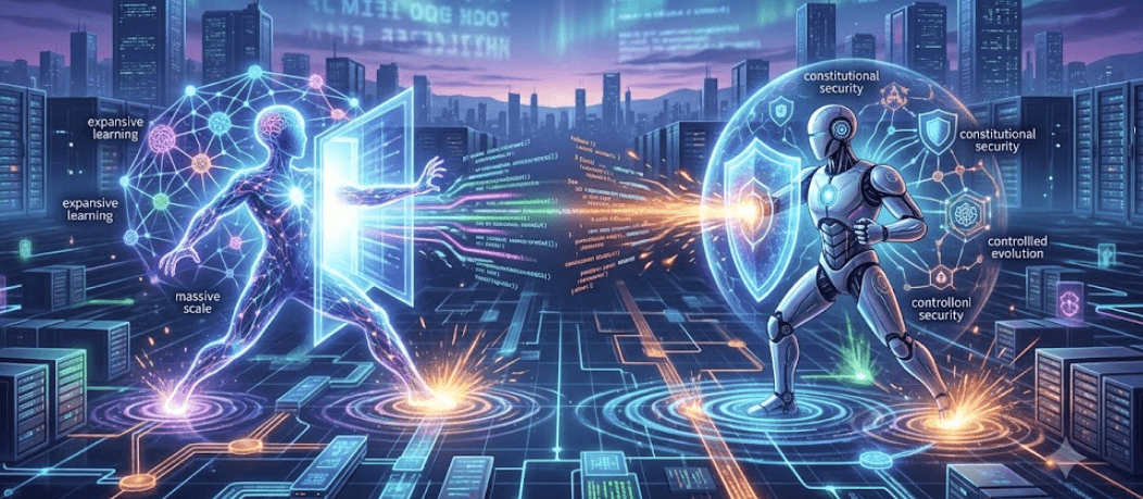 Imagen grÃ¡fica de dos robots combatiendo
