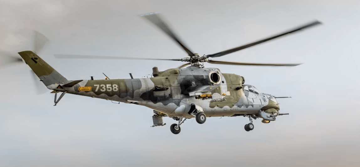 Imagen de un helicoptero del ejército
