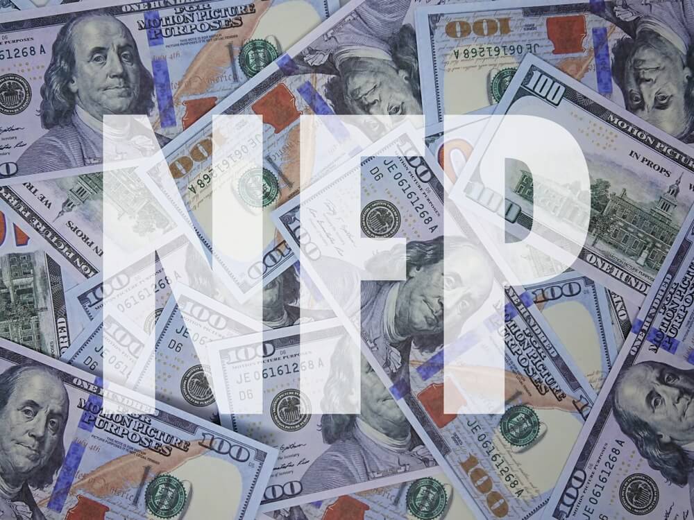 imagen escrito nfp con billetes de dolares al fondo